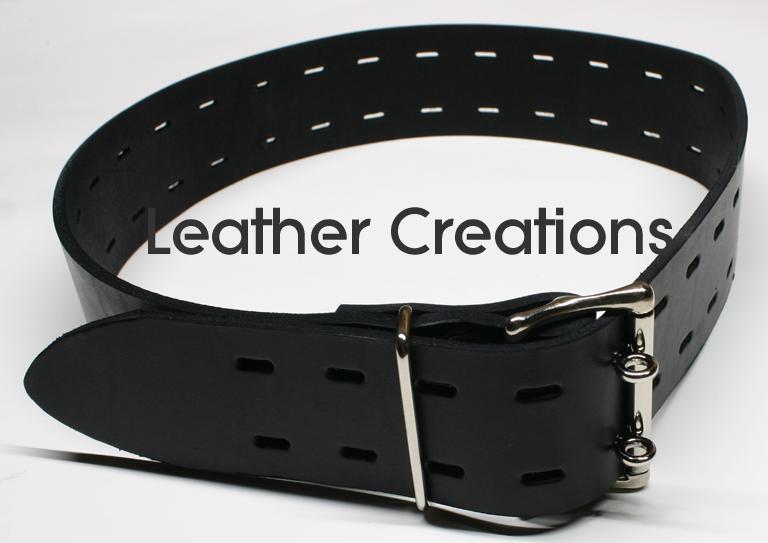 Custom double tongue slot lock bondage strap